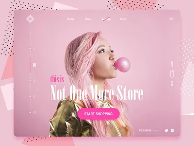 New Store banner design dribbble shop shot ui ux design web