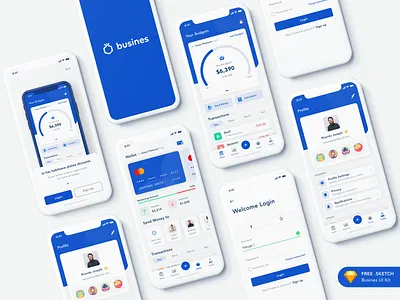 Busines - Bank App app app design bank bitcoin chart crypto currency dashboard data ecommerce icons ios mobile money product profile progress statistics ui ux wallet