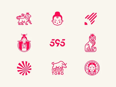 Logo Collection branding design icon illustration logo monogram typography vector