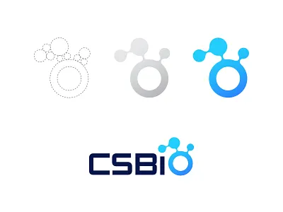 CSBio bio brand identity corporate identity illustrator logo logogrid technology