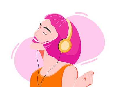 Relaxing Your Mind animation app design flat illustration ui ux vector website