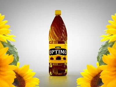 3D Bottle - Cooking Oil 3d 3ds max advertising after effects bottle bottle design bottle label bottle mockup product render