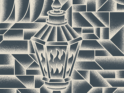 Lantern fire gradient grain lamp lantern oil lamp pattern