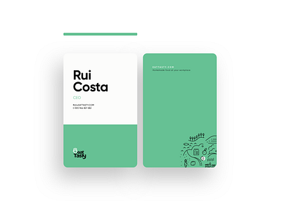EatTasty Business Cards branding business cards illustration
