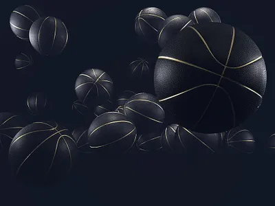 Basketball 3d 3d art after effects motion graphics ambient occlusion animated gif animation concept design motion design motion graphics procreate promo