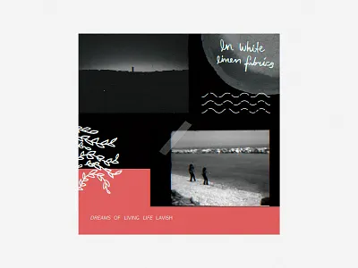 Dreams III design illustration light lines ocean sea sun texture typography waves