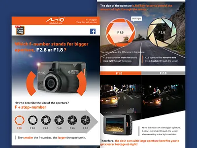Mio Class newsletter, EN. branding dashcam edm illustration infographic minimal newsletter ui