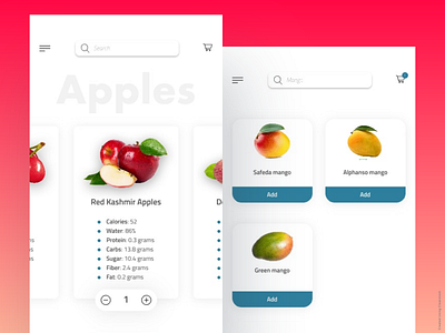 Grocery App challenge design fruits grocery grocery app iphone x ui uplabs ux
