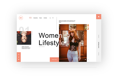 Women style fashion store website landing page design designs digital fashion store ui web web app web landing page web world website