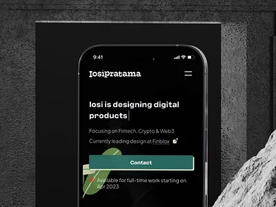 🛠 WIP - Personal Website Updates financial technology fintech indonesia indonesian personal website ui ui designer web design web personal