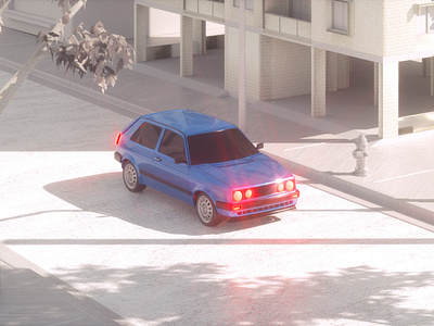 WIP/Styleframe 3d animation c4d octane root insurance