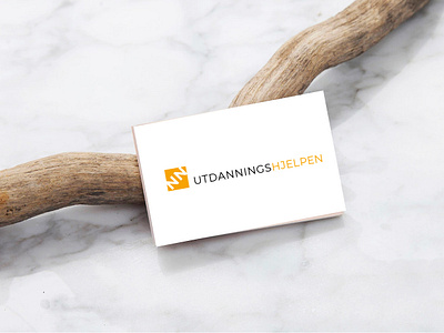Logo for UTDANNINGSHJELPEN brand brand design brand identity branding card design identity interaction interaction design layout logotipo logotype typography ui uidesign ux vector visitcard web website