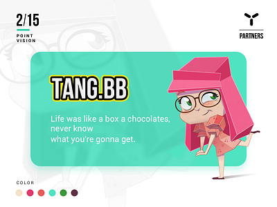 Partner—TangBB 2.5d friend illustration point typedesign ui vision 排版