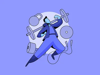 The Trainer art artist artwork character creative design designer dribbble graphic design illustration