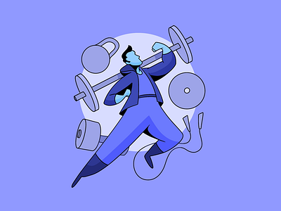 The Trainer art artist artwork character creative design designer dribbble graphic design illustration