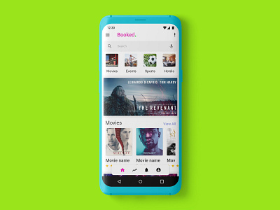 Concept UI design :: Booking app graphics design interaction design mobile ui ui ux uiux