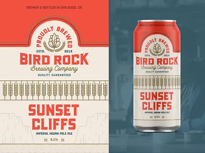 Branding | "Bird Rock Brewing Can Exploration No.1" beer branding beer can beer logo branding brewery branding brewery logo design exploration freelance illustration logo packaging packagingdesign vector