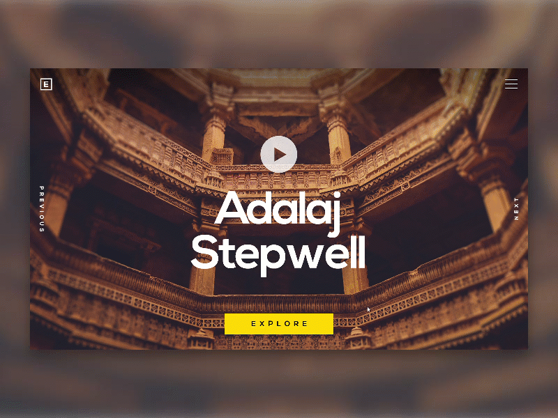 03- Explore Ahmedabad adobexd adobexdprototype animation interaction design landing page madewithadobexd madewithxd travel guide travel website ui uidesign user experience user interface ux web web design webanimations website concept website design