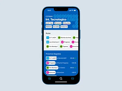 “Va-y-Ven” public transportation iOS app concept—Station display app apple bus concept design display interface ios iphone merida metro navigation public subway tram transit transportation ui ux yucatan