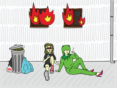 bitch ı i'm on fire animation girl character girls girls night out illustration story