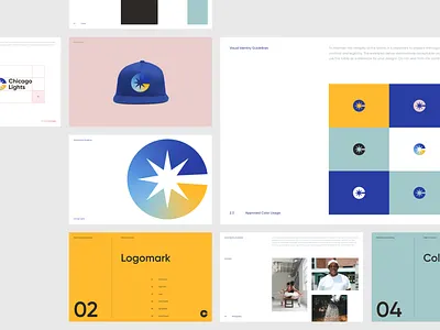 Chicago Lights — Brand Guidelines brand branding clean colorful design identity logo typography vector