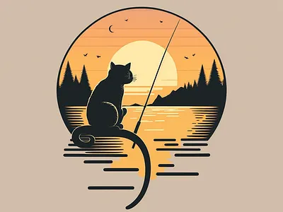 Minimal Cat Logo design branding character character design design drawing graphic design illustration logo