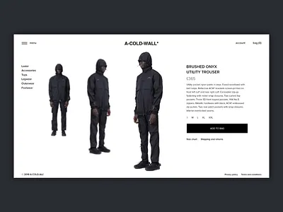 Product Page art direction clothing concept design fashion interface luxury minimal product design product page shop shopping ui ux web webdesign website