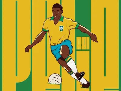 KING characterdesign illustration illustrator king pelé reidofutebol vector