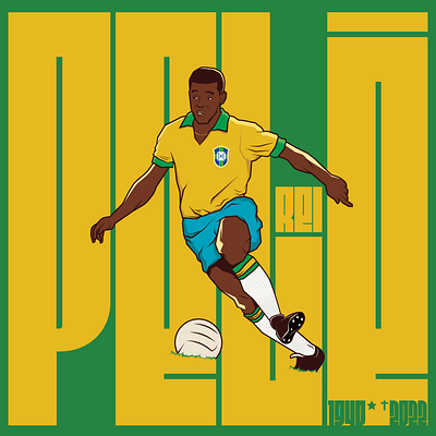 KING characterdesign illustration illustrator king pelé reidofutebol vector