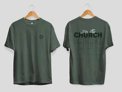 For The Church Concept church design church logo design graphic design illustrator merch merch design minimal photoshop type typography
