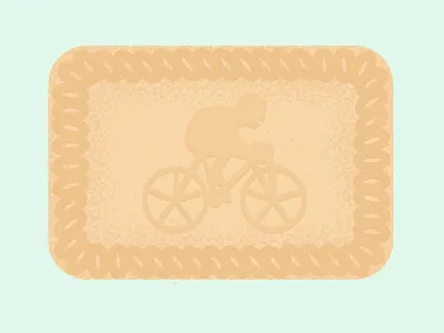 Daily Biscuit Challenge 49, The Fox’s Sport Biscuit biscuit character cycling design digital illustration rough sport texture vector