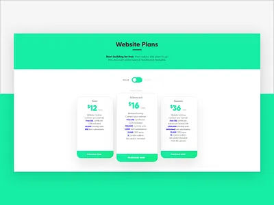 Daily UI #9 - Pricing dailyui inspiration pricing pricing page pricing plans ui uidesign ux uxdesign webdesign website website builder