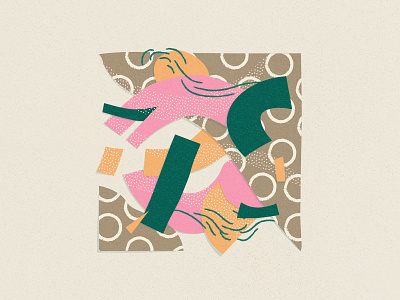 Shape Collage 10 - the real thing collage flyer illustraion paper pattern poster vector