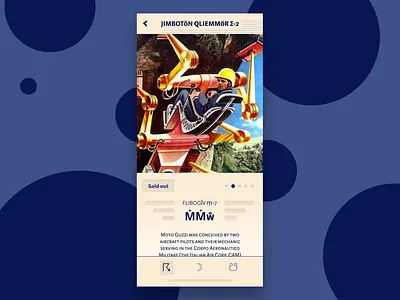 Jimboton Qliemmor app retrofuturism shopping ui ux
