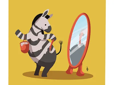 Painting zebra cute illustration ipadpro procreate zebra