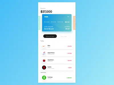 Higher bank bank app banking daily ui ux
