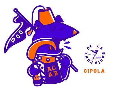 Anarchy in the bay art characterdesign design art dog illustration shirtdesign vector