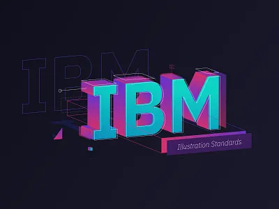 IBM | Illustration Standards bacon branding ibm ibm design ibm plex illustration isometric isometric design lettering trimetric type typography vector