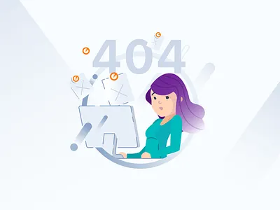 Genomelink Not Found Page Illustration 404 clean genome human illustration illustrations link not found page not found person pic woman