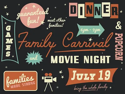 Event Poster 50s branding carnival flyer color design event event branding event flyer events font fonts illustration illustrator marketing poster poster art poster design posters typography vector