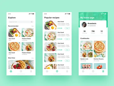 Food class App food health ui