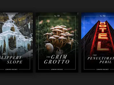 No. 10-12: A Series of Unfortunate Events – Poster Series book book design design editorial design movie poster poster design typography