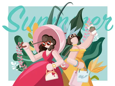 Summer mood illustration