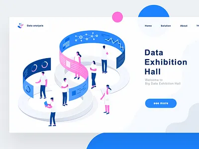 Data 5 illustration web website