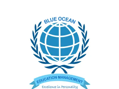 Blue Ocean Education branding design illustration logo vector