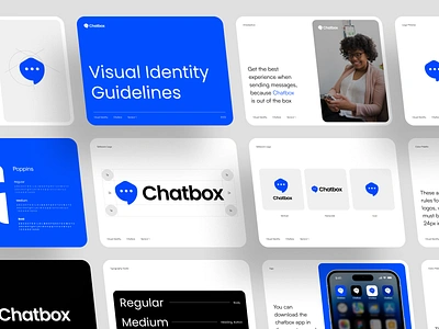 Chatbox - Messages Visual Branding brand brand guide brand guidelines brand identity branding chat chatting identity logo logo design message video call visual visual identity