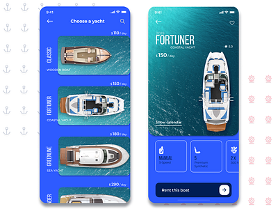 Daily UI Challenge #30 Pricing adventure app boat challenge cta dailyui design ecommerce ios iphone marine mobile ocean pricing sea select speedyg0nzalesart user experience ux web yacht