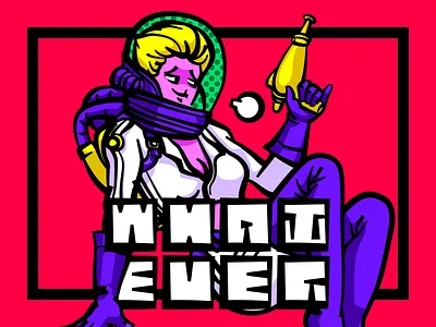 Whatever #3 anyway.fm cover cover art fallout fm illustraion podcast whatever