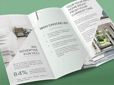 Real Estate Brochure Design brand brand identity clean graphic design illustrator lettering marketing mobile simple sketch tri fold type