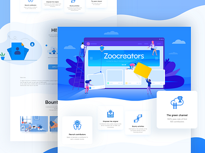 Zoocreator Website Page activity h5 illustration landingpage ui web website zoocreator